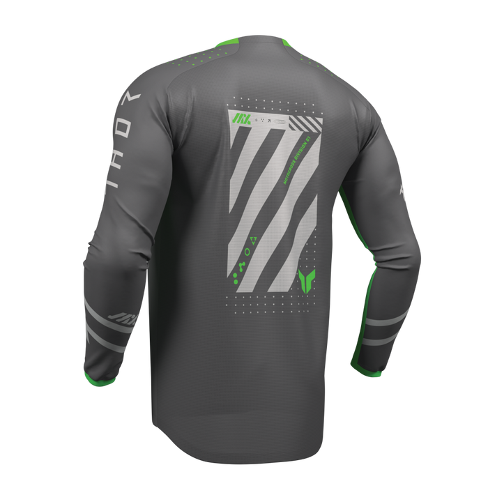 THOR LAUNCHMODE FUTURA JERSEY 2026 in Charcoal/Green