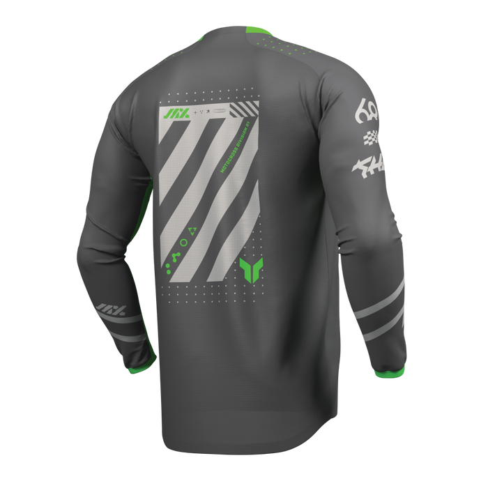 THOR LAUNCHMODE FUTURA JERSEY 2026 in Charcoal/Green