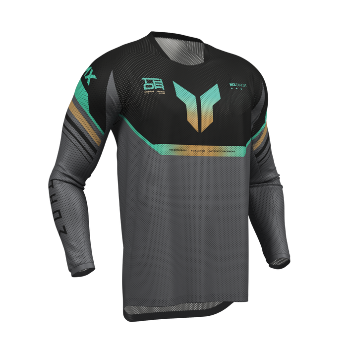 THOR LAUNCHMODE VENTED RAPTOR JERSEY 2026 in Black/Charcoal