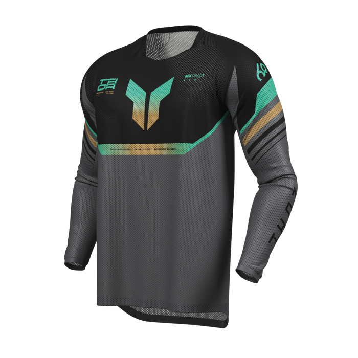 THOR LAUNCHMODE VENTED RAPTOR JERSEY 2026 in Black/Charcoal