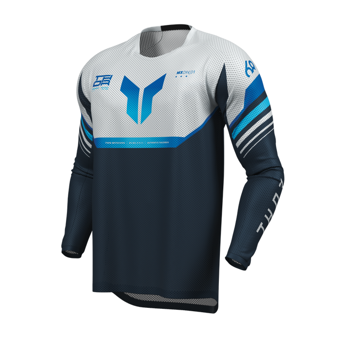 THOR LAUNCHMODE VENTED RAPTOR JERSEY 2026 in Midnight/Gray