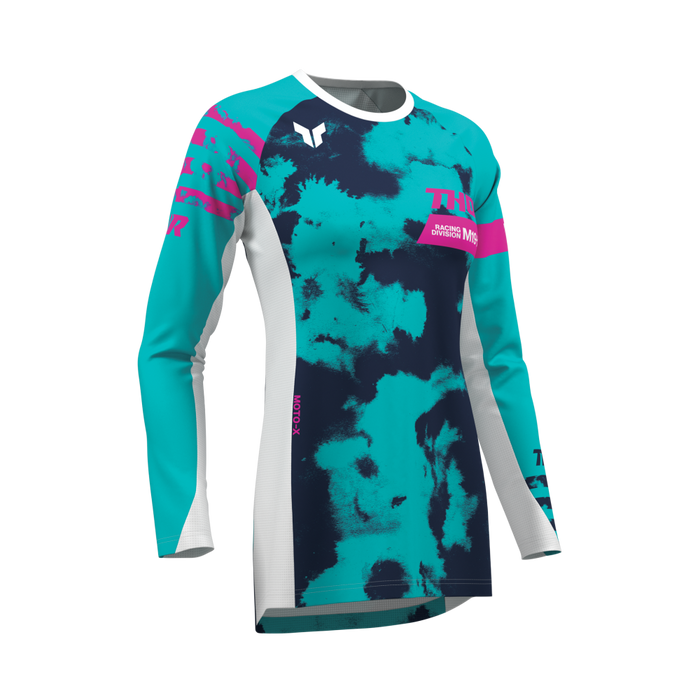 THOR LAUNCHMODE BLEACH WOMEN'S JERSEY 2026 in White/Aqua