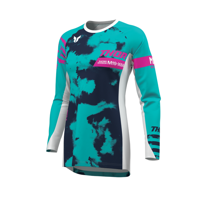 THOR LAUNCHMODE BLEACH WOMEN'S JERSEY 2026 in White/Aqua