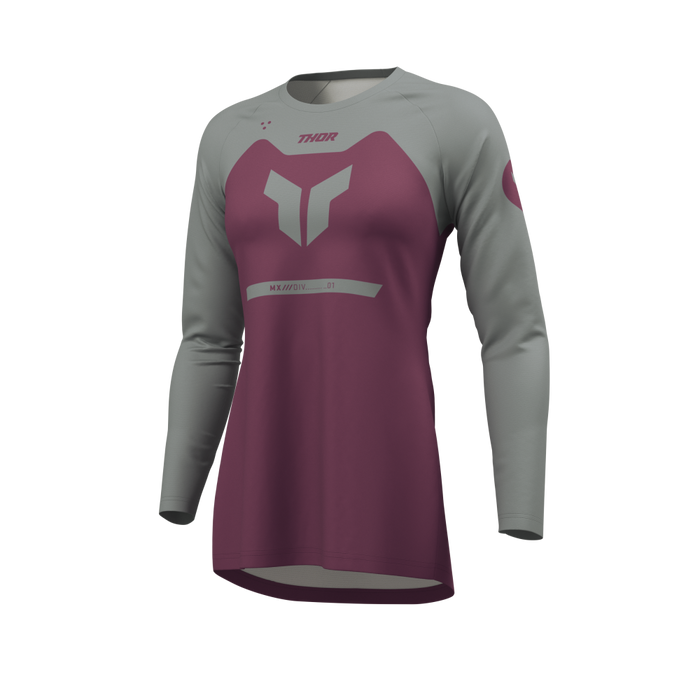 THOR RIDEMODE MENACE WOMEN'S JERSEY 2026 in Purple/Gray