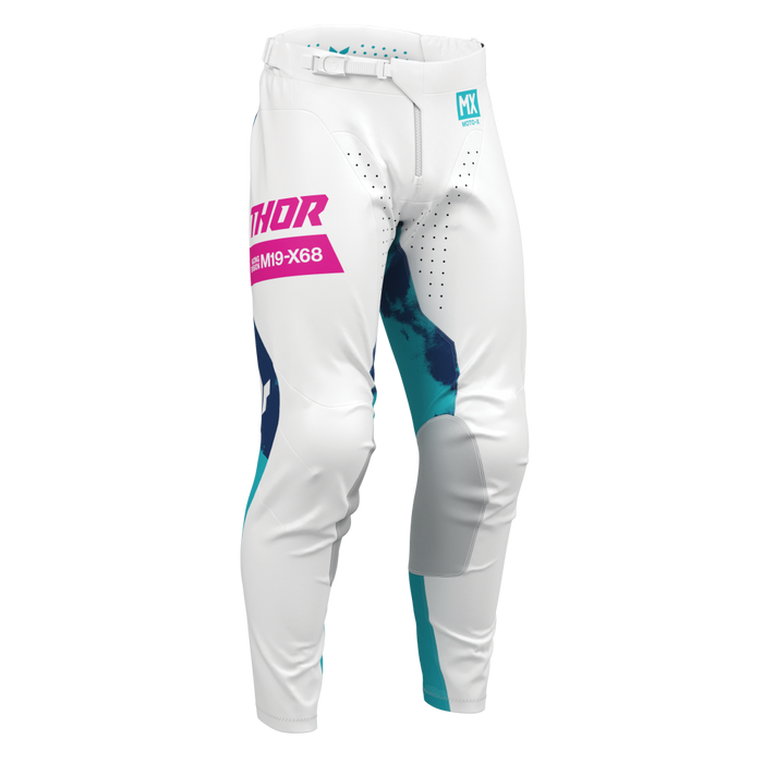 THOR LAUNCHMODE BLEACH PANTS 2026 in White/Aqua