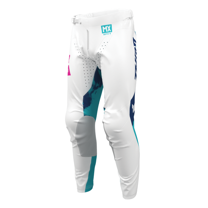 THOR LAUNCHMODE BLEACH PANTS 2026 in White/Aqua