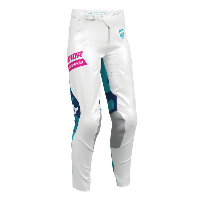 THOR LAUNCHMODE BLEACH WOMEN'S PANTS 2026 in White/Aqua