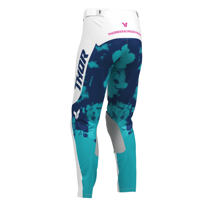 THOR LAUNCHMODE BLEACH WOMEN'S PANTS 2026 in White/Aqua