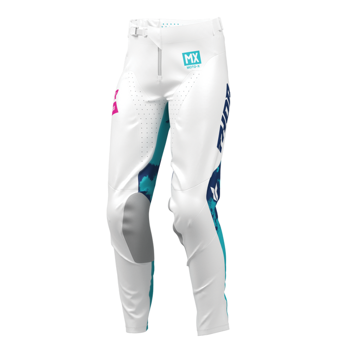 THOR LAUNCHMODE BLEACH WOMEN'S PANTS 2026 in White/Aqua