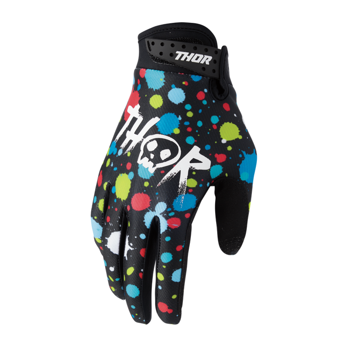 THOR YOUTH LAUNCHMODE SPLAT GLOVES 2026 in Black
