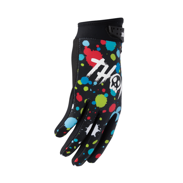 THOR YOUTH LAUNCHMODE SPLAT GLOVES 2026 in Black
