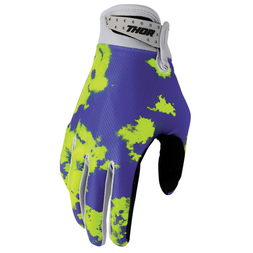 THOR YOUTH LAUNCHMODE BLEACH GLOVES 2026 in Gray/Acid