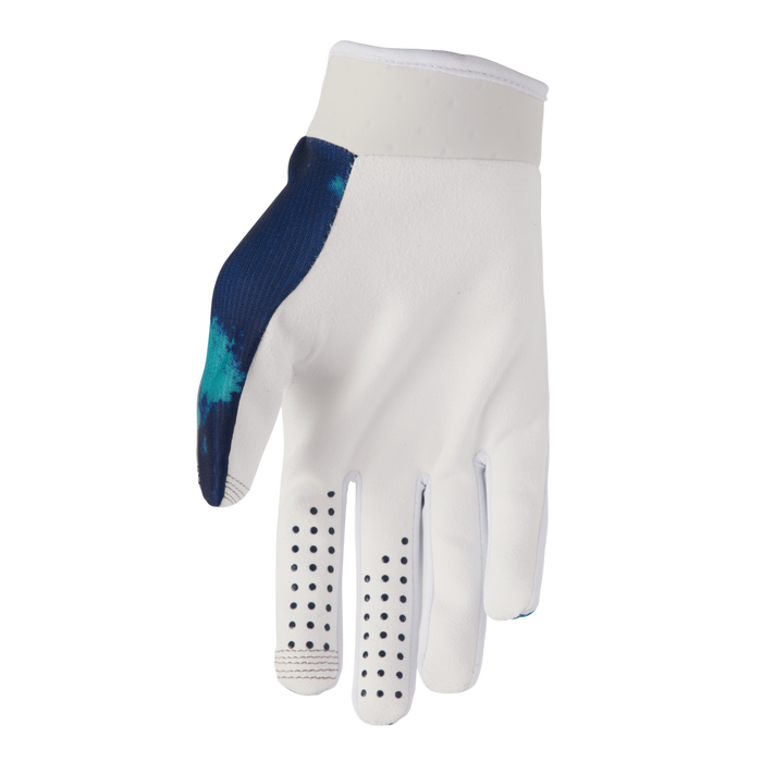 THOR YOUTH LAUNCHMODE BLEACH GLOVES 2026 in White/Aqua