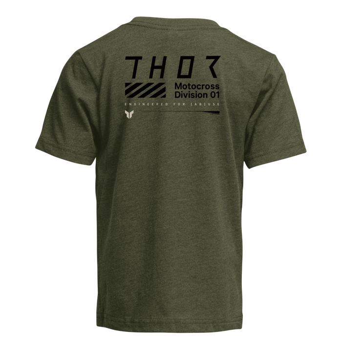 THOR YOUTH BOYS STAMP T-SHIRT 2026 in Olive