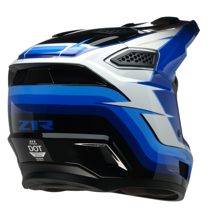 Z1R DIRTMAXX VORTEX HELMET 2026 in Blue/White