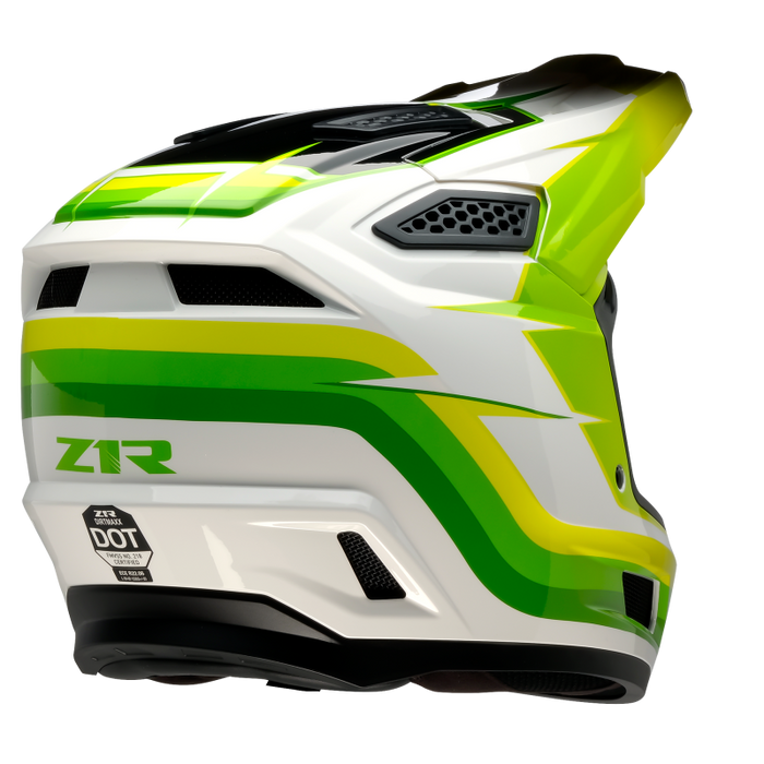 Z1R DIRTMAXX VORTEX HELMET 2026 in White/Green