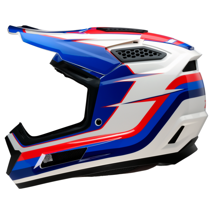 Z1R DIRTMAXX VORTEX HELMET 2026 in Red/White/Blue