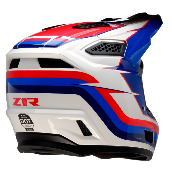 Z1R DIRTMAXX VORTEX HELMET 2026 in Red/White/Blue