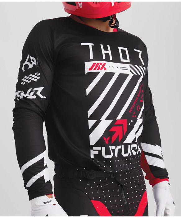 THOR LAUNCHMODE FUTURA JERSEY 2026 in Black/Red