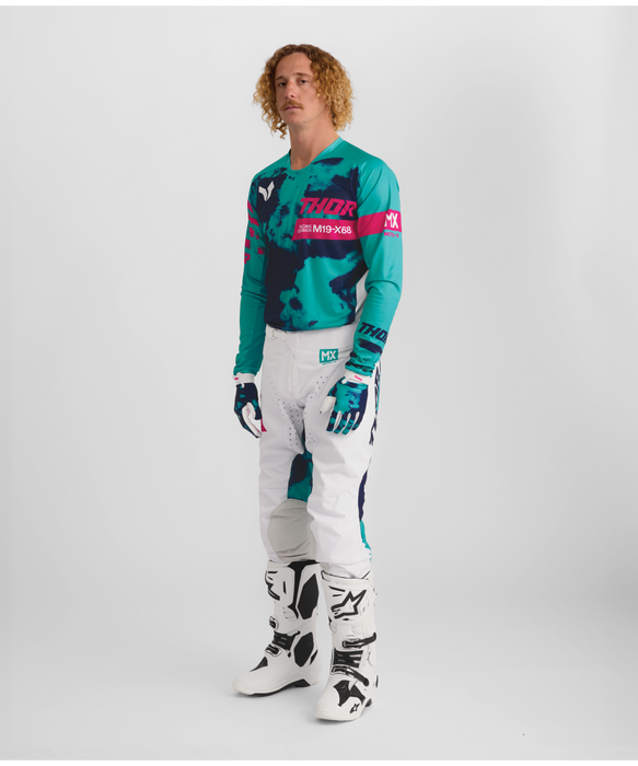 THOR LAUNCHMODE BLEACH JERSEY 2026 in White/Aqua