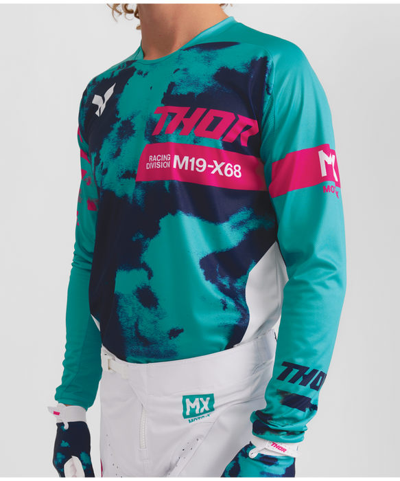 THOR LAUNCHMODE BLEACH JERSEY 2026 in White/Aqua