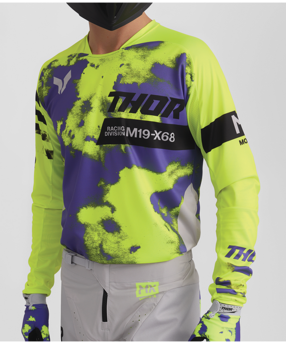 THOR LAUNCHMODE BLEACH JERSEY 2026 in Gray/Acid