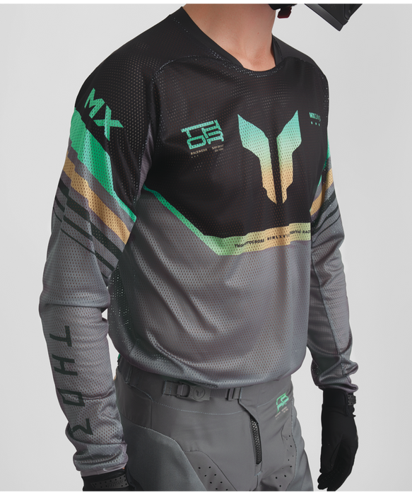 THOR LAUNCHMODE VENTED RAPTOR JERSEY 2026 in Black/Charcoal