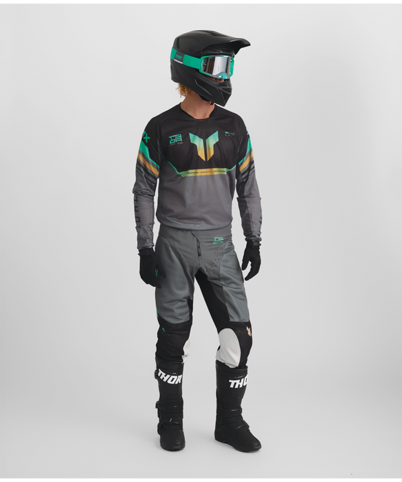 THOR LAUNCHMODE VENTED RAPTOR JERSEY 2026 in Black/Charcoal