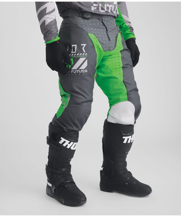 THOR LAUNCHMODE FUTURA PANTS 2026 in Charcoal/Green