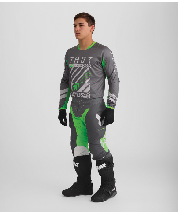 THOR LAUNCHMODE FUTURA PANTS 2026 in Charcoal/Green