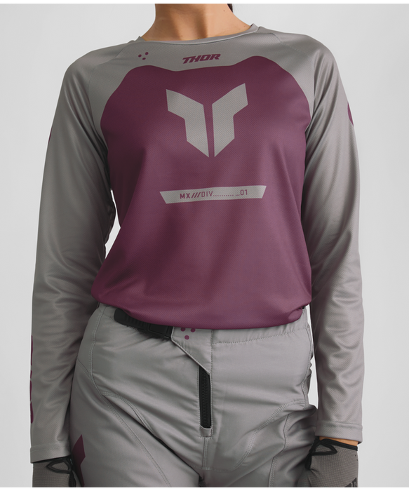 THOR RIDEMODE MENACE WOMEN'S JERSEY 2026 in Purple/Gray