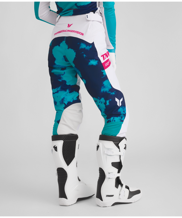 THOR LAUNCHMODE BLEACH WOMEN'S PANTS 2026 in White/Aqua