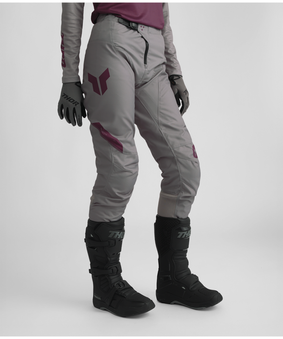 THOR RIDEMODE MENACE WOMEN'S PANTS 2026 in Purple/Gray