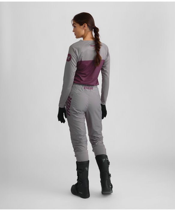 THOR RIDEMODE MENACE WOMEN'S PANTS 2026 in Purple/Gray