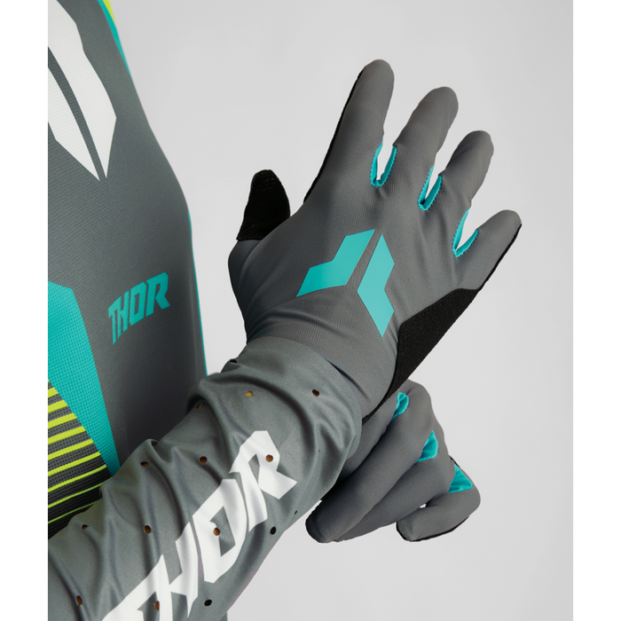THOR WOMEN’S SPORTMODE GLOVES 2026 in Gray/Aqua