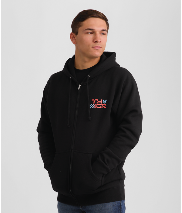 THOR VANTAGE ZIP-UP HOODIE 2026 in Black