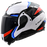 LS2 ADVANT II TRIPLE HELMET  in White/Blue/Red