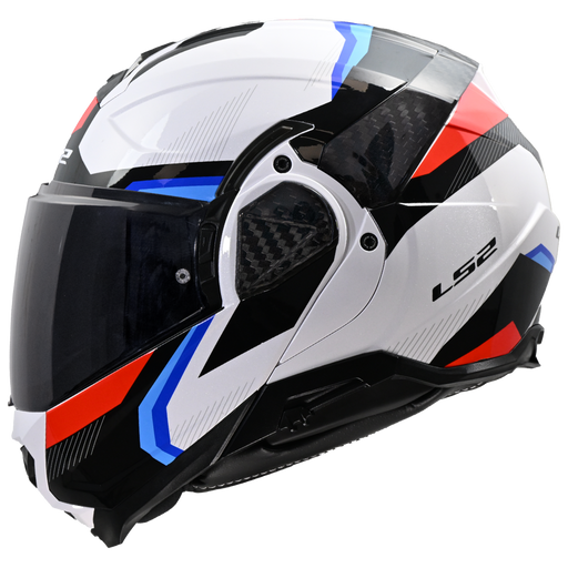 LS2 ADVANT II TRIPLE HELMET  in White/Blue/Red