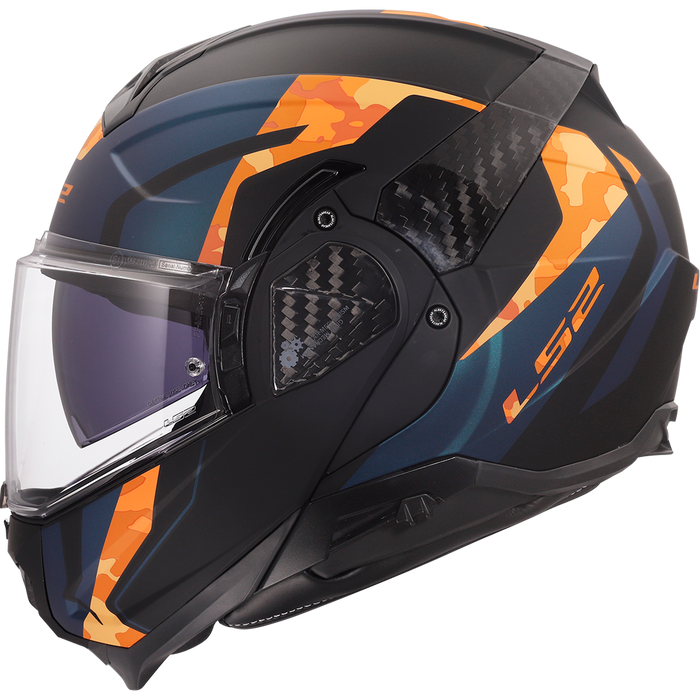 LS2 ADVANT II GLIDE HELMET  in Matte Black/Orange