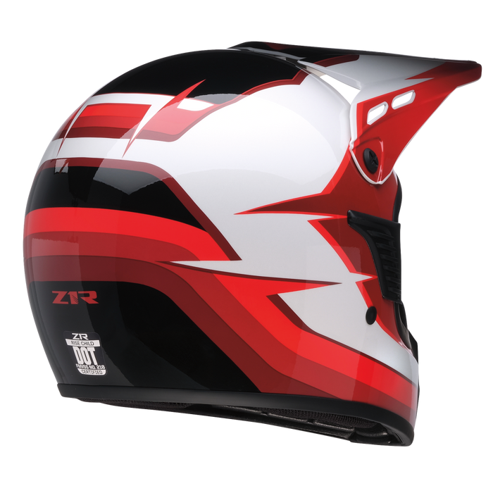 Z1R DIRT MAX VORTEX CHILD HELMET 2026 in Red/White