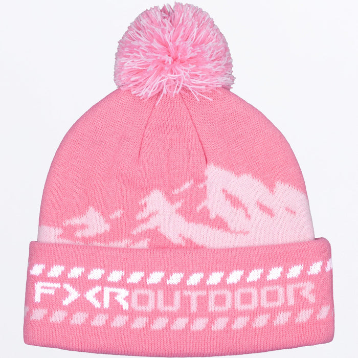 FXR MOUNTAIN BEANIE SNOW 2027 in Dusty Rose/White