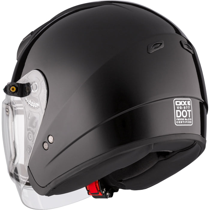 CKX VG77 HELMET SOLID LENS 2025 - GLOSS BLACK - ELECTRIC DOUBLE LENS