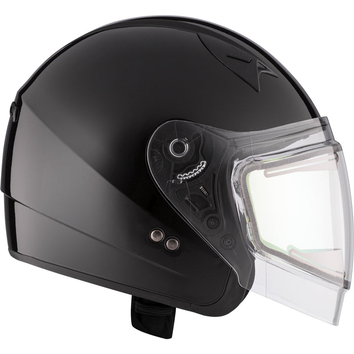 CKX VG77 HELMET SOLID LENS 2025 - GLOSS BLACK - ELECTRIC DOUBLE LENS