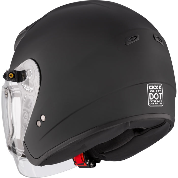 CKX VG77 HELMET SOLID LENS 2025 - MATTE BLACK - ELECTRIC DOUBLE LENS
