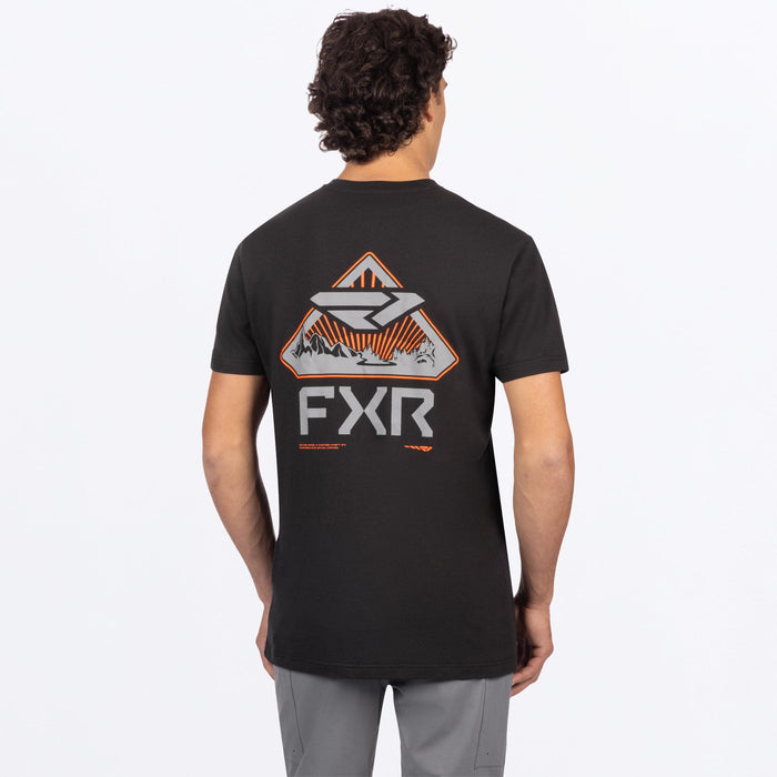FXR COAST 2 COAST PREMIUM T-SHIRT 2025 - Black/Orange