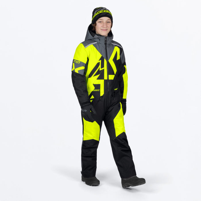 FXR YOUTH COLD CROSS CX MONOSUIT 2025 - Black/HiVis