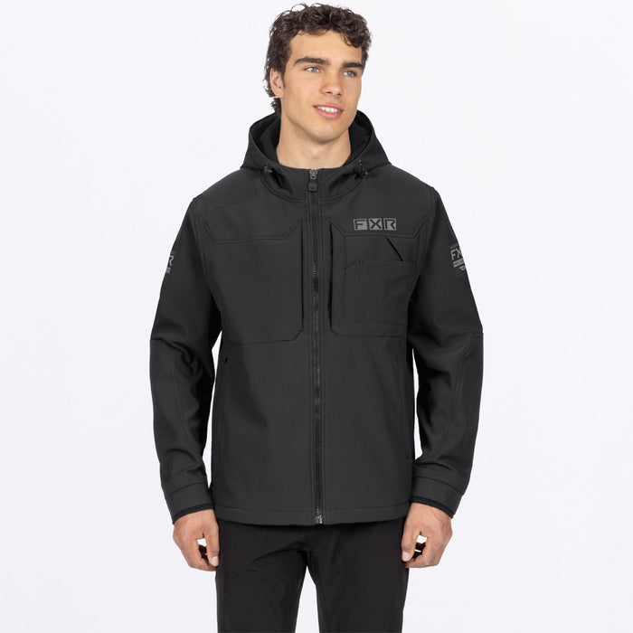 FXR STRONGHOLD TECH-SHELL JACKET in Black