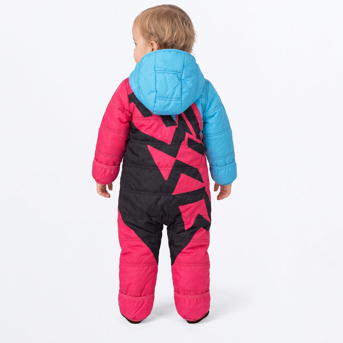 FXR INFANT KICKER SNOWSUIT in Sky Blue/Razz