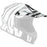CKX TX019Y ZOO HELMET - REPLACEMENT PEAK in Glossy White