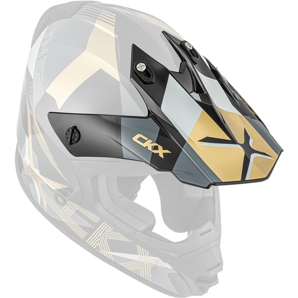 CKX TX228 LORD HELMET - REPLACEMENT PEAK in Glossy Gold